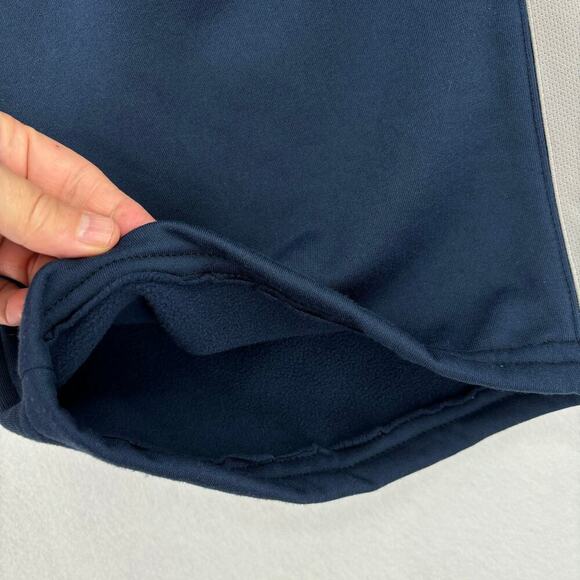 Reebok Sweat Pants Fleece Lined Drawstring Waist Navy Men's 2XL SHORT HEMMED - Picture 5 of 11